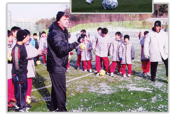 인천 한국철도, 사프리사와 친선축구 경기에 비바스포츠 후원 (2006.01)